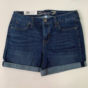 Seven7 Women's Shorts Size 4 Weekend Short 5" inseam Denim Jean Short Blue 4